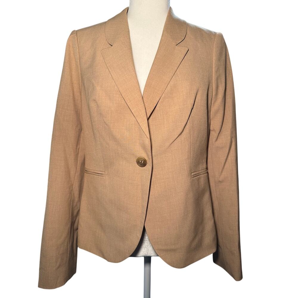 The Limited Collection Camel Tailored Blazer, One Button, Women's Size 10, NWT